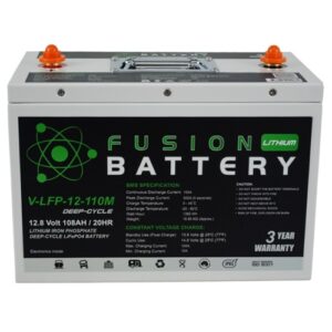 V-LFP-12-110M Fusion Lithium 12V Deep Cycle Battery