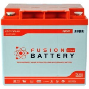 CBC12V50AH Fusion AGM 12V Deep Cycle Battery