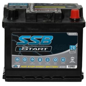 SS36Ti SSB Stop Start VRLA (AGM) Battery