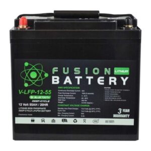 V-LFP-12-55 Fusion Lithium 12V Deep Cycle Battery