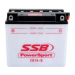 CB16-B SSB Powersport Flooded Motorcycle Battery