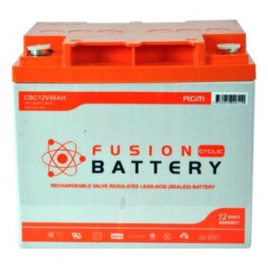 CBC12V40AH Fusion AGM 12V Deep Cycle Battery