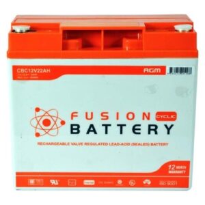 CBC12V22AH Fusion AGM 12V Deep Cycle Battery