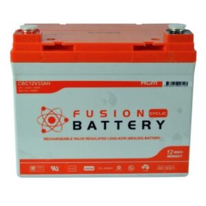 CBC12V33AH Fusion AGM 12V Deep Cycle Battery
