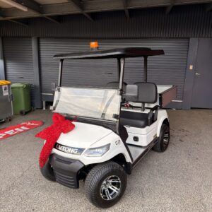 LVTong LT-A827.2-CARGO 2 Seater Short Wheel Base Utility Cart (Ute) - White - 80Ah Eco Battery Gen 3 Lithium Battery