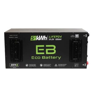Eco Battery Lithium Golf Cart Battery Gen 3 - 51V 105Ah Skinny - 10 Year Warranty